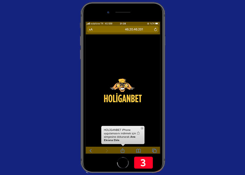 Aplicativo móvel Holiganbet