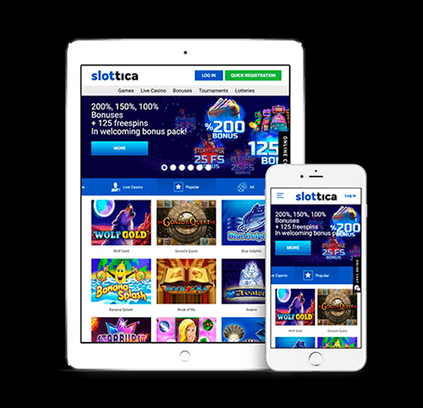 Мобильное приложение Slottica