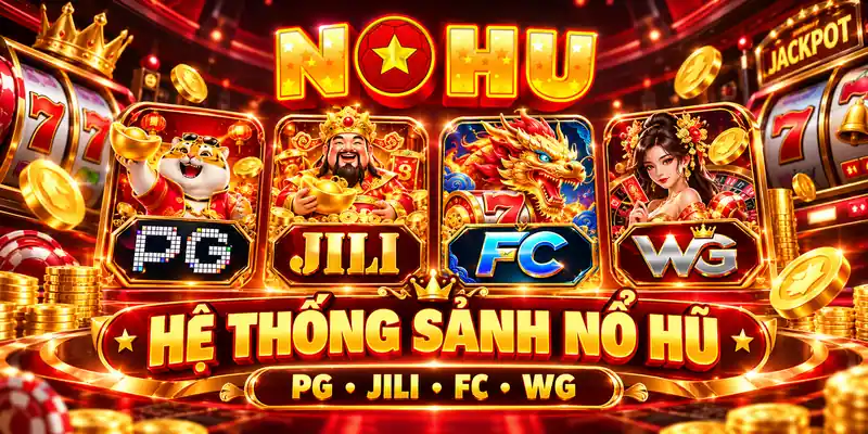 Sảnh NỔ HŨ NOHU gồm các nhóm PG JILI FC WG